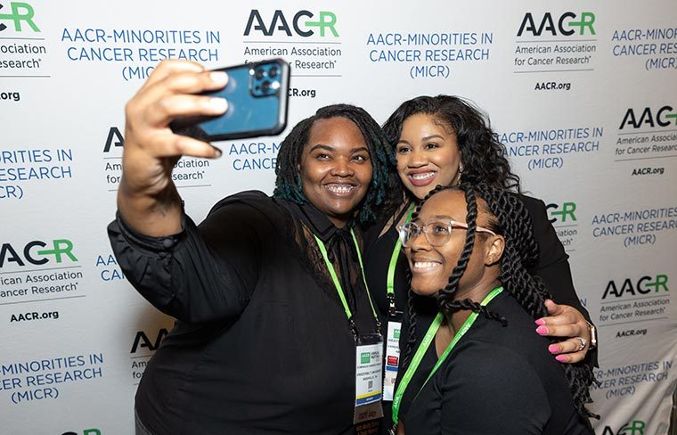 Orlando, FL - The AACR 2023 Annual Meeting - Attendees and awardees during Awards Reception Honoring Faculty & Minority Scholars at the American Association for Cancer Research Annual Meeting here today, Sunday April 16, 2023. Physicians, researchers, health care professionals, cancer survivors and patient advocates are expected to attend the meeting at the Orange County Convention Center. The Annual Meeting highlights the latest findings in all major areas of cancer research from basic through clinical and epidemiological studies. Photo by © AACR/Scott Morgan 2023 Contact Info: todd@medmeetingimages.com Keywords: Attendees and awardees - Awards Reception Honoring Faculty & Minority Scholars