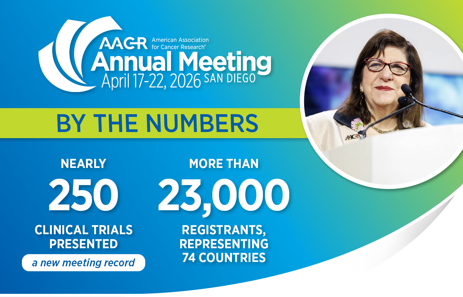 AACR CEO Margaret Foti, PhD, MD (hc): Thank you for an incredible AACR Annual Meeting 2026!